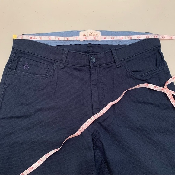 Original Penguin Pants Adult 32X29 Navy Blue Stretch Formal Chino Mens - Picture 11 of 12